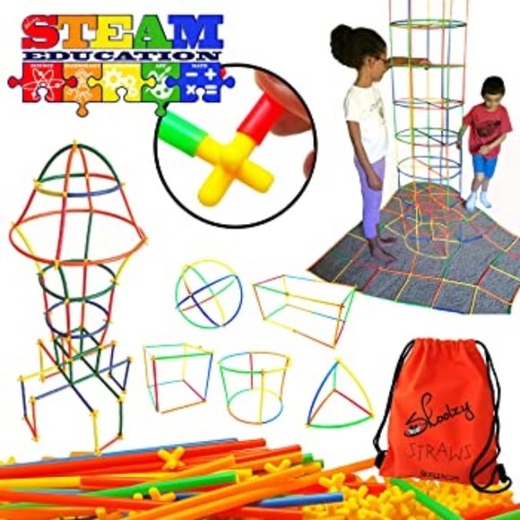 Straw Constructor STEM Building Toys 300 pcs - Picture 1 of 2